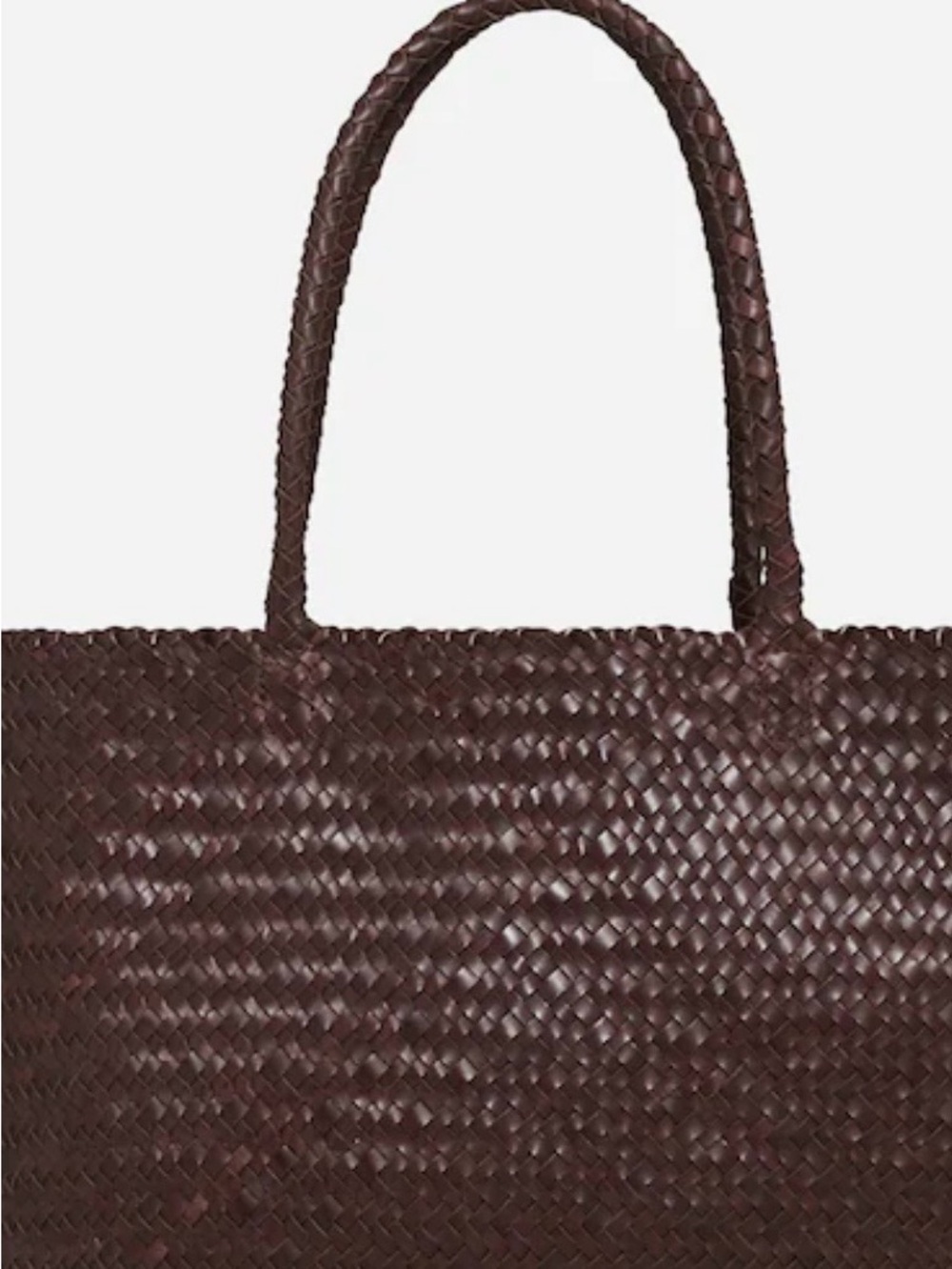 Madewell Signature Woven Tote Dark Brown NWT